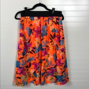 EUC LuLaRoe Lola Skirt - Neon Floral